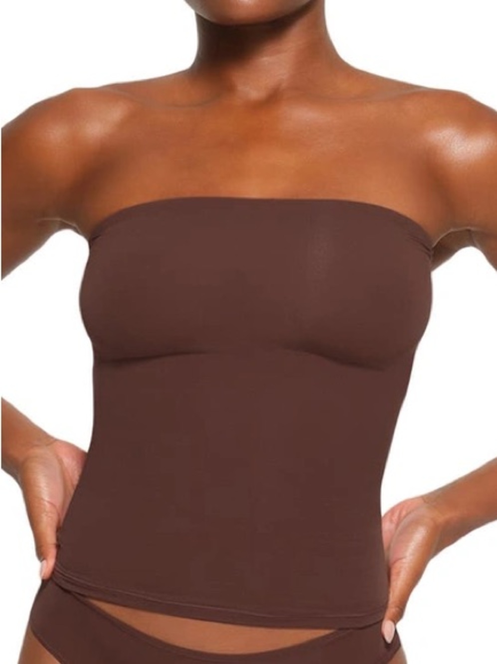 SKIMS Strapless Seamless Bandeau - Chocolate